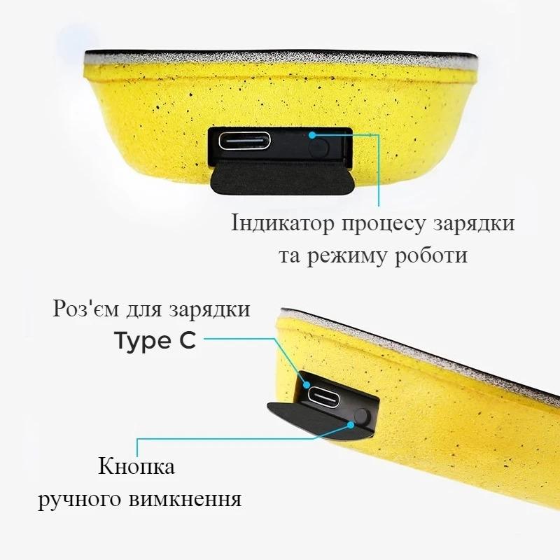 Устілки з підігрівом Folem ST 2000 mah р. 41-46 Чорний/Жовтий (533-1) - фото 5