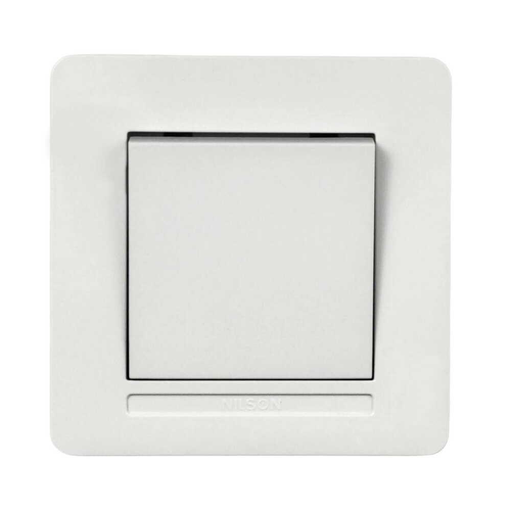 Вимикач одноклавішний Nilson Selene Білий (23111001)