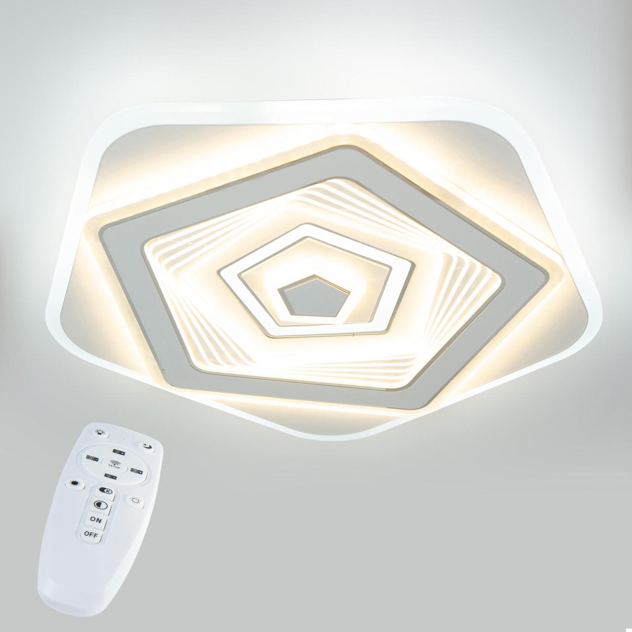 Люстра потолочная светодиодная Sunlight L7660/400 104 Вт 40 см Белый (21879229)