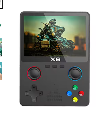 Ігрова приставка BOYHOM X6 IPS 3.5" вбудований акумулятор 2000 mah Чорний - фото 2