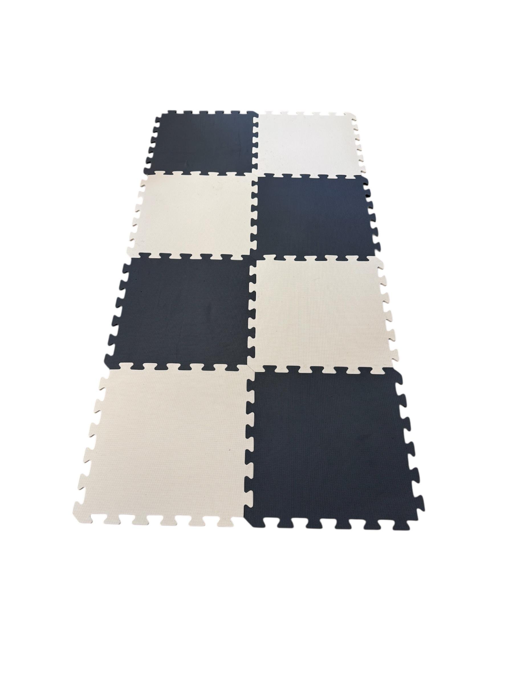 Коврик-пазл ласточкин хвост Termoizol шахматы толщиной 8-10 мм EVA плотность 100 кг/м3 50х50 см 6 шт. (964706030)