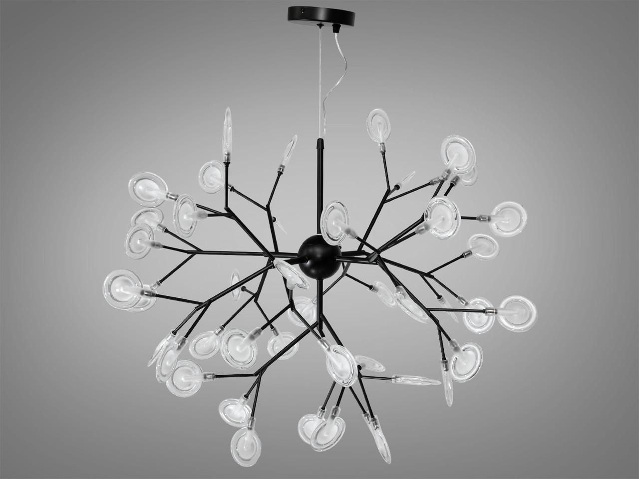 Підвісна люстра 887-45C BK Світлячок 45 ламп Чорний (25367970) Підвісна люстра 887-45C BK Світлячок 45 ламп Чорний (25367970)