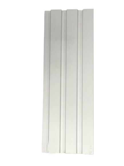 Панель декоративная стеновая из МДФ 2800x117 мм Белый (12117)
