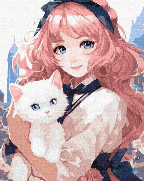 Картина по номерам Ideyka Мой любимый котик 40x50 см (KHO8390)