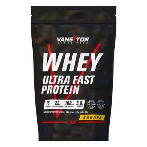 Протеин Vansiton Whey Ultra Fast Protein 450 г 15 порций Banana