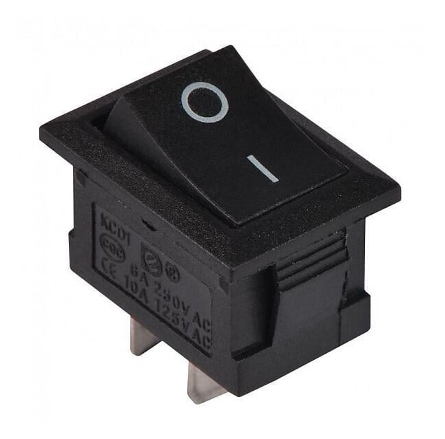 Переключатель одноклавишный АСКО-УКРЕМ KCD1-101 B/B Черный (LSW08)