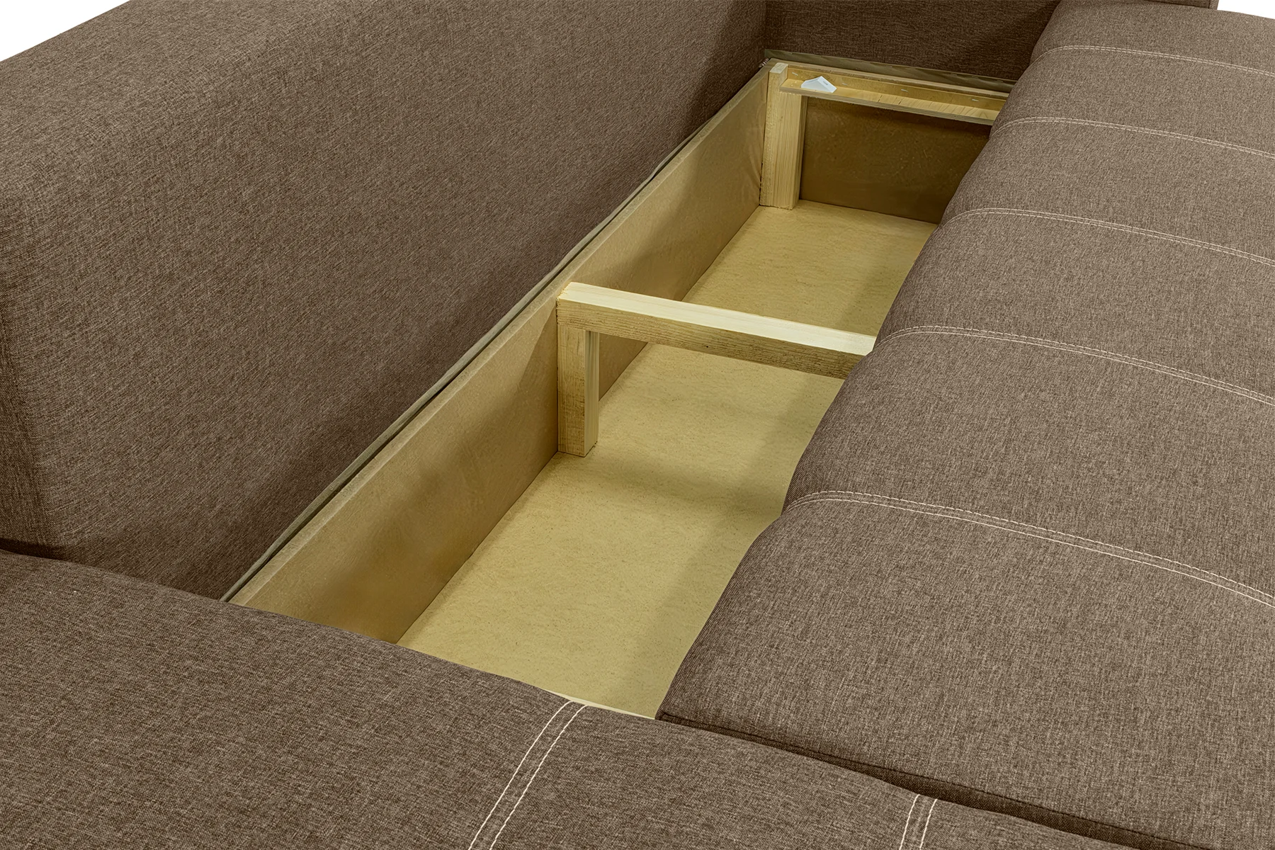 Диван угловой Хеопс Плюс 290х150 см Бежевый (28118896) - фото 6