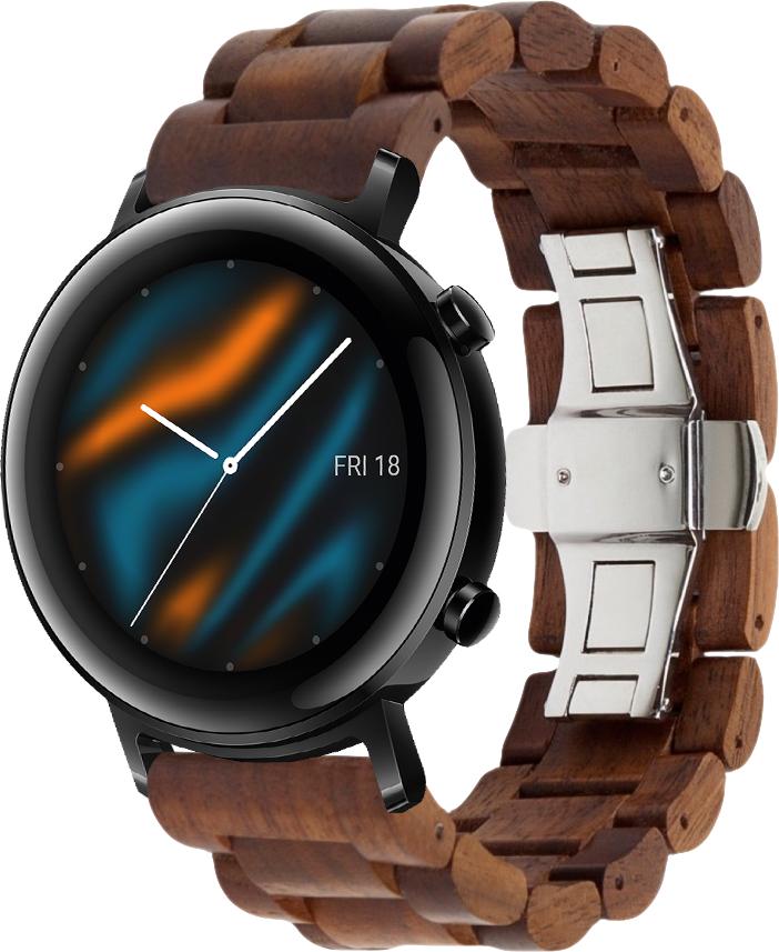 Ремешок деревянный WoodLock для Huawei Watch GT 2 42 мм Brown (28271-30)