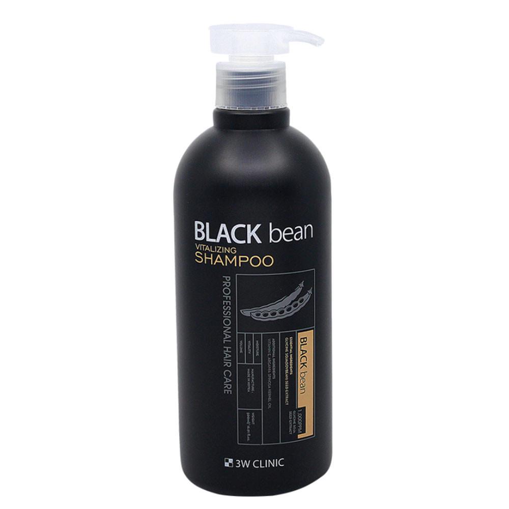 Шампунь для волос 3W Clinic Black Bean Vitalizing Shampoo восстанавливающий 500 мл (8809772620469)
