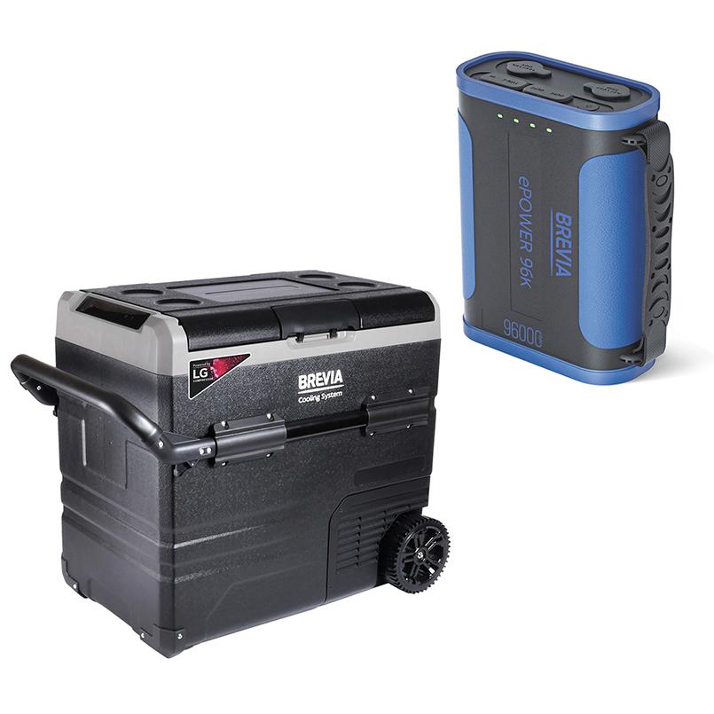 Автохолодильник Brevia 22645 компрессор LG с портативной зарядной станцией ePower 96 Ah 60 л (fp_5)