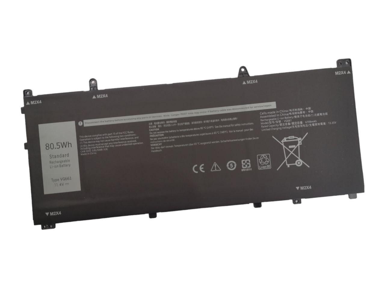 Аккумулятор для Dell Alienware X14 R1 R2/GD3C9/0V4N84/V4N84/VG661 6709 mAh 80,5Wh