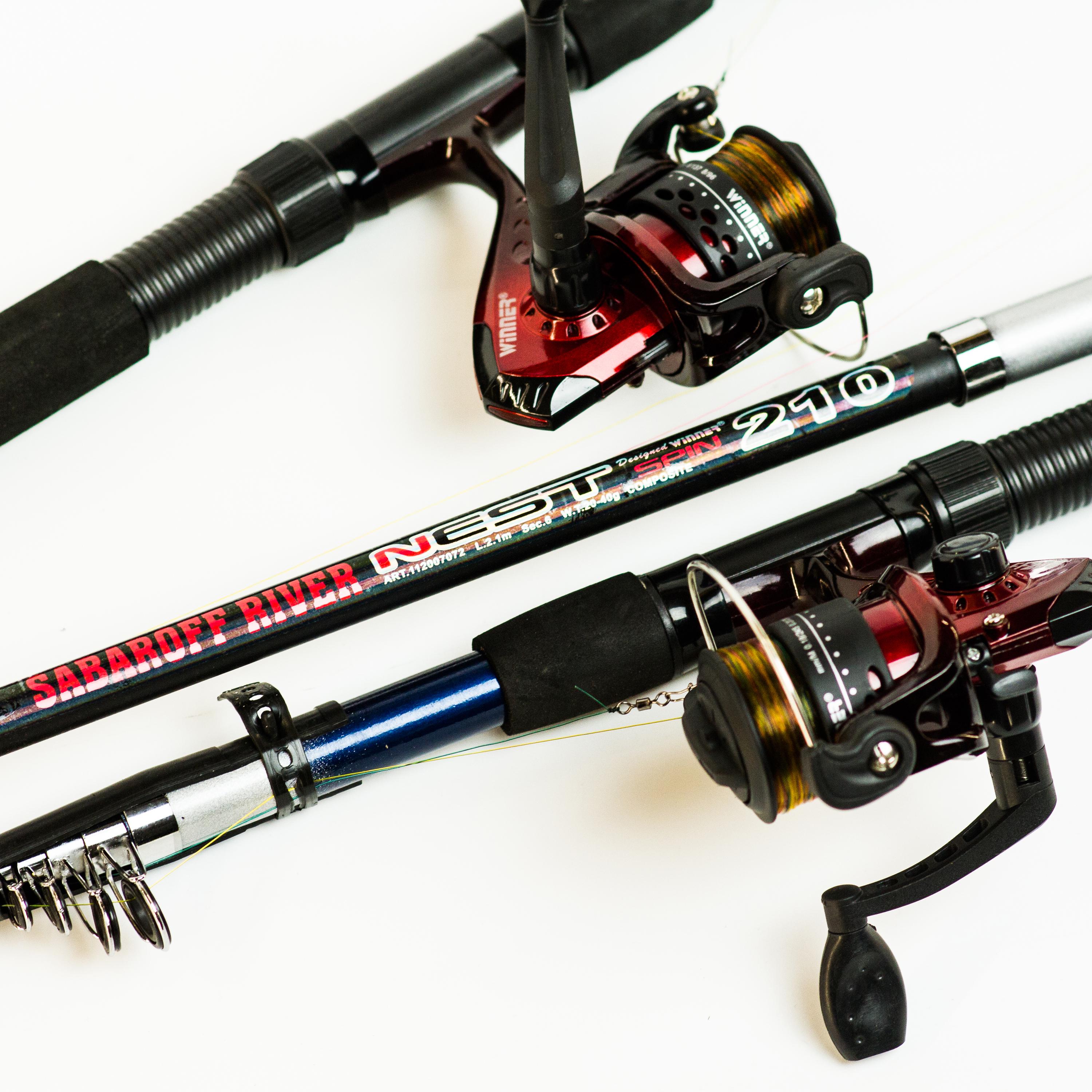 Спиннинги SR 2,1 м с катушками в сборе 3 шт. - фото 3 Спиннинги SR 2,1 м с катушками в сборе 3 шт. - фото 3