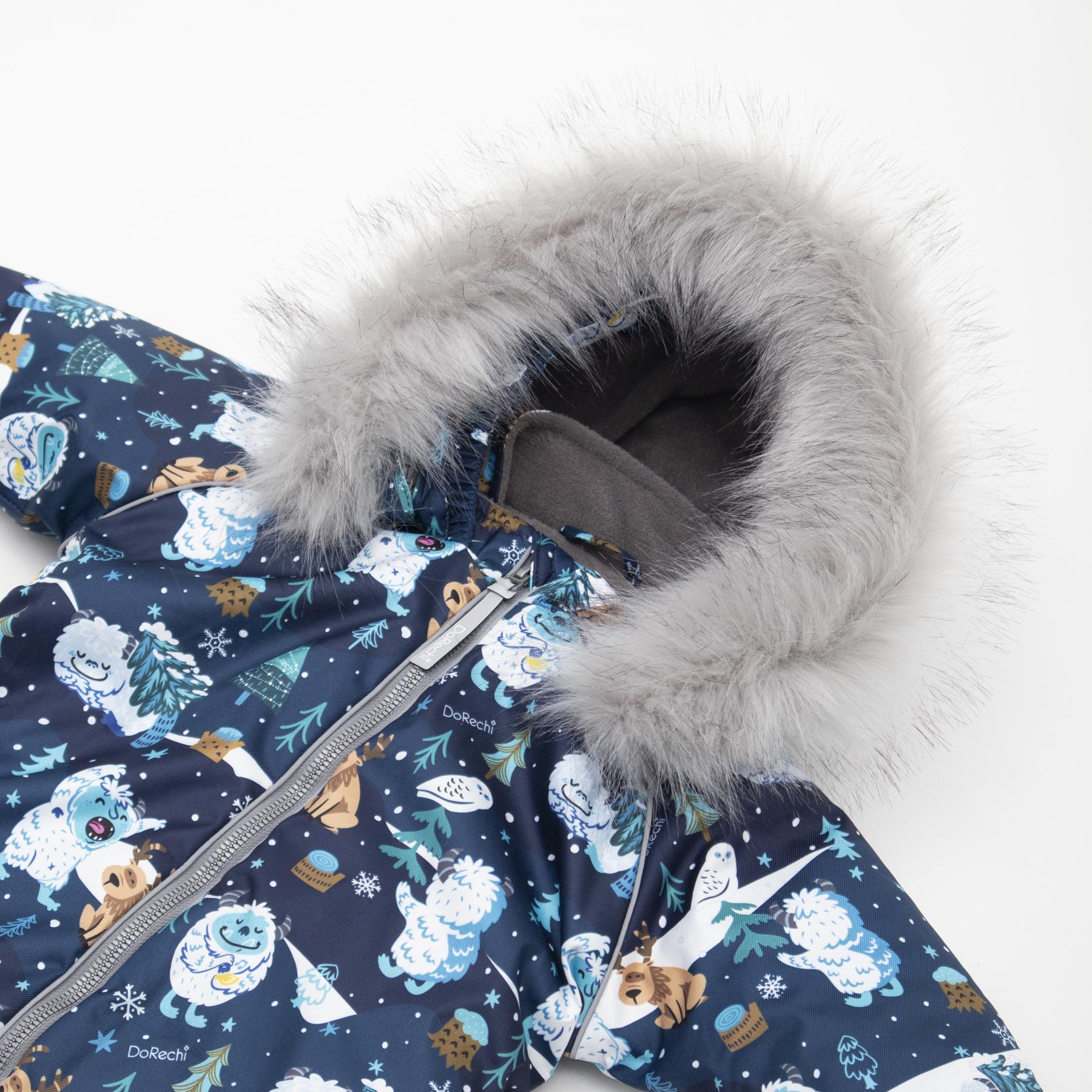 Дитячий зимовий комбінезон з капюшоном DoRechi Аполло Єті з хутром 92-98 см (21514) - фото 5 Дитячий зимовий комбінезон з капюшоном DoRechi Аполло Єті з хутром 92-98 см (21514) - фото 5
