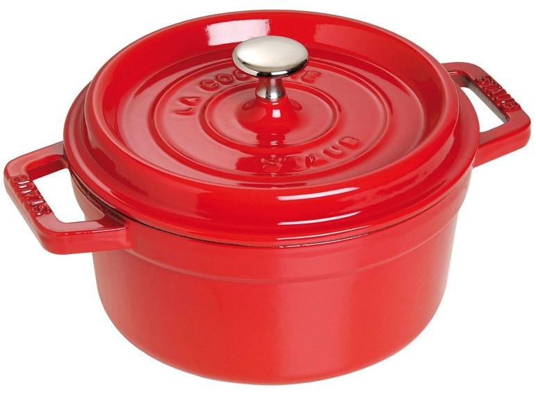 Кастрюля Staub чугунная 22 cм 2,6 л Вишневый (1102206)