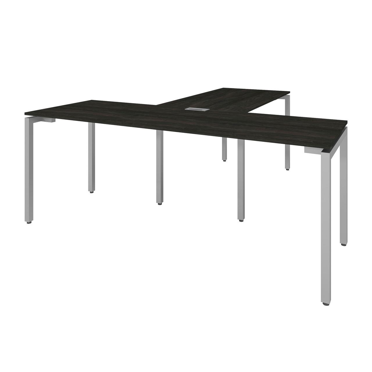 Офісний письмовий стіл Loft Details KPB200 з брифінгом 200x200x75 см Венге магія (1001549)