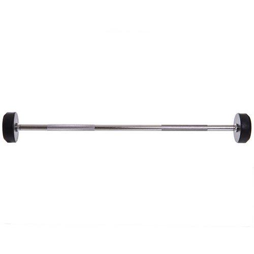 Штанга фиксированная прямая Rubber Coated Barbell Zelart TA-2685 10 кг Черный (58363066) - фото 2