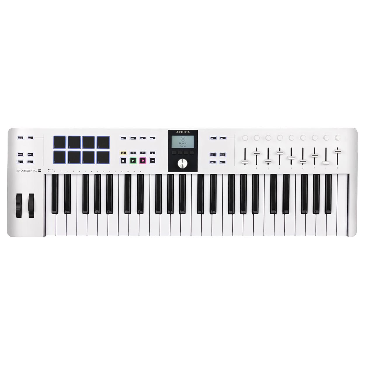 Клавиатура MIDI Arturia KeyLab Essential 49 mk3 White/Arturia Pigments (14755021)