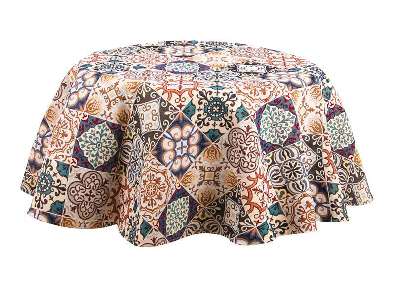 Скатертина гобеленова Lefard Mozaik кругла d 140 см (716-150) Скатертина гобеленова Lefard Mozaik кругла d 140 см (716-150)