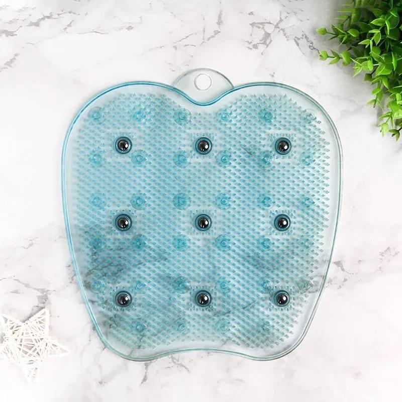 Коврик-скраббер для массажа ног противоскользящий OSPORT силиконовый Голубой (MS 4203) - фото 1 Коврик-скраббер для массажа ног противоскользящий OSPORT силиконовый Голубой (MS 4203) - фото 1