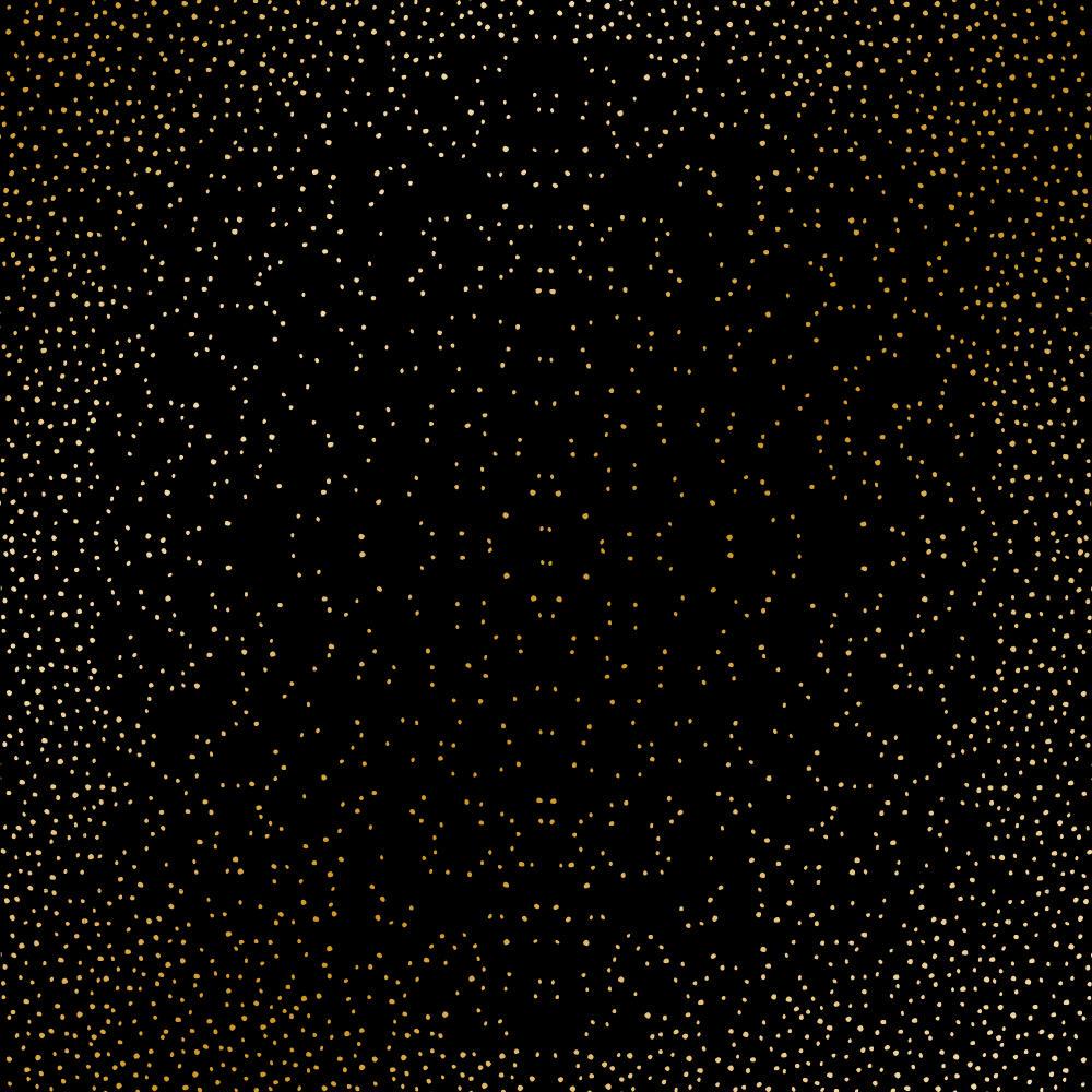 Лист бумаги односторонний Golden Mini Drops с фольгированием 30,5х30,5 см Black