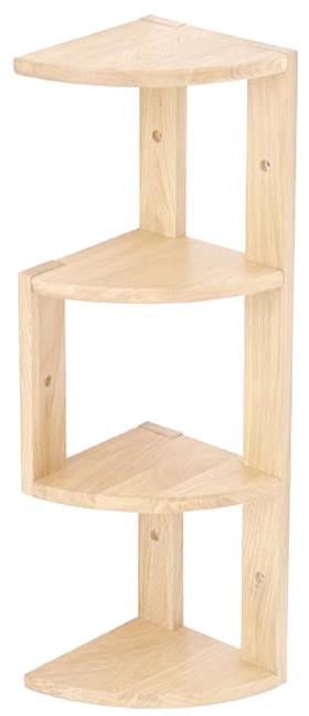 Полка настенная угловая из дерева Тавера Бланже (УНП-002801)