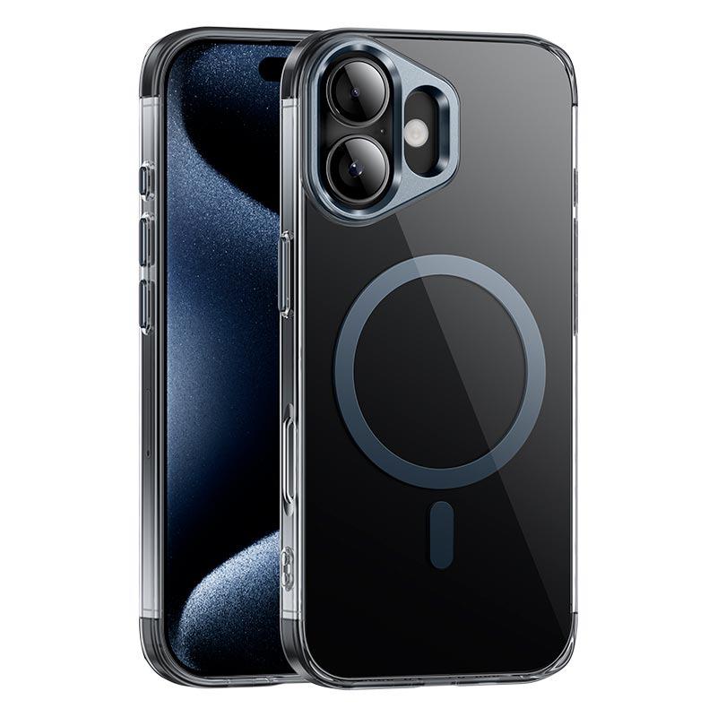 Чохол HOCO для iPhone Vip magnetic protective case, AS11, прозорий з чорним - фото 2 Чохол HOCO для iPhone Vip magnetic protective case, AS11, прозорий з чорним - фото 2