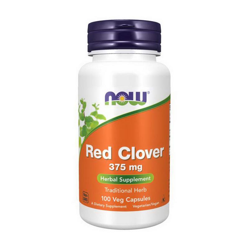 Витамин NOW Red Clover 375 mg 100 veg softgels