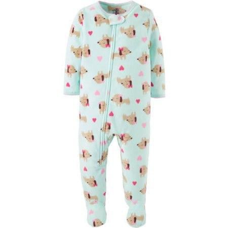 Человечек флисовый Carter's Щенок 24 месяца Голубой с рисунком