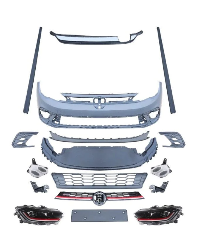 Комплект обвесов GTI GT Tuning для Volkswagen Polo 2017-гг. пластик под покраску