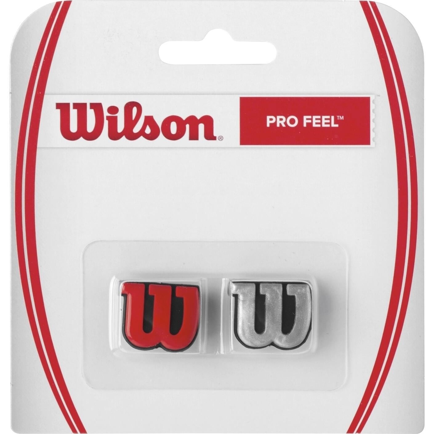 Вибротушители для ракеток Wilson PRO FEEL 2 шт. Красно-серебряный (WRZ537600) Вибротушители для ракеток Wilson PRO FEEL 2 шт. Красно-серебряный (WRZ537600)