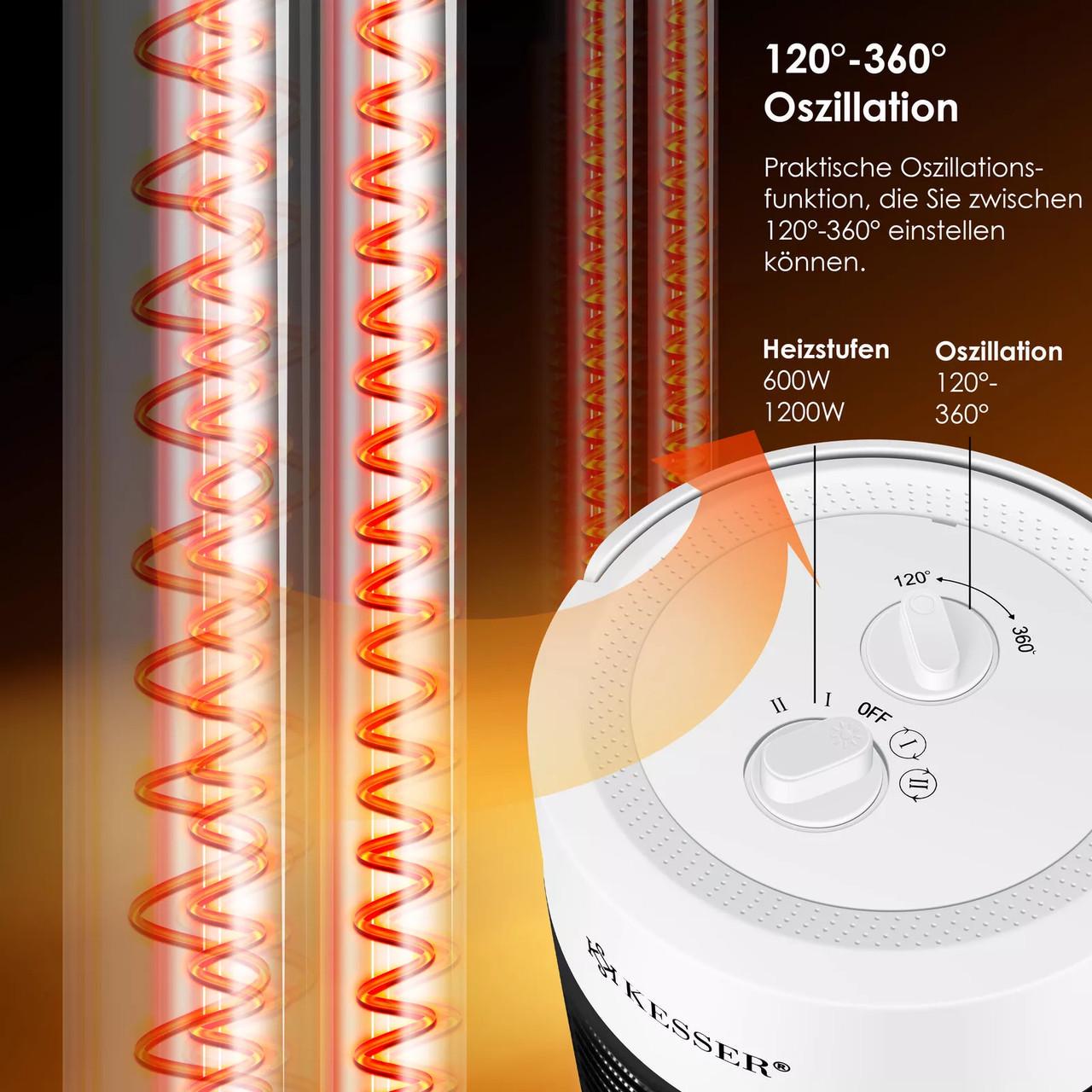 Инфракрасный обогреватель KESSER 38 см 700 Вт Белый (2396167036) - фото 4 Инфракрасный обогреватель KESSER 38 см 700 Вт Белый (2396167036) - фото 4