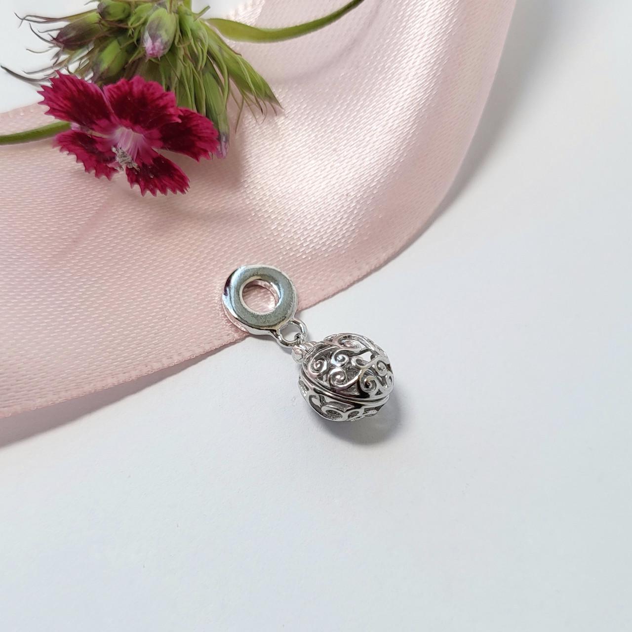 Шарм з підвіскою з каменем срібло 925 проби 2,30 г (927р)