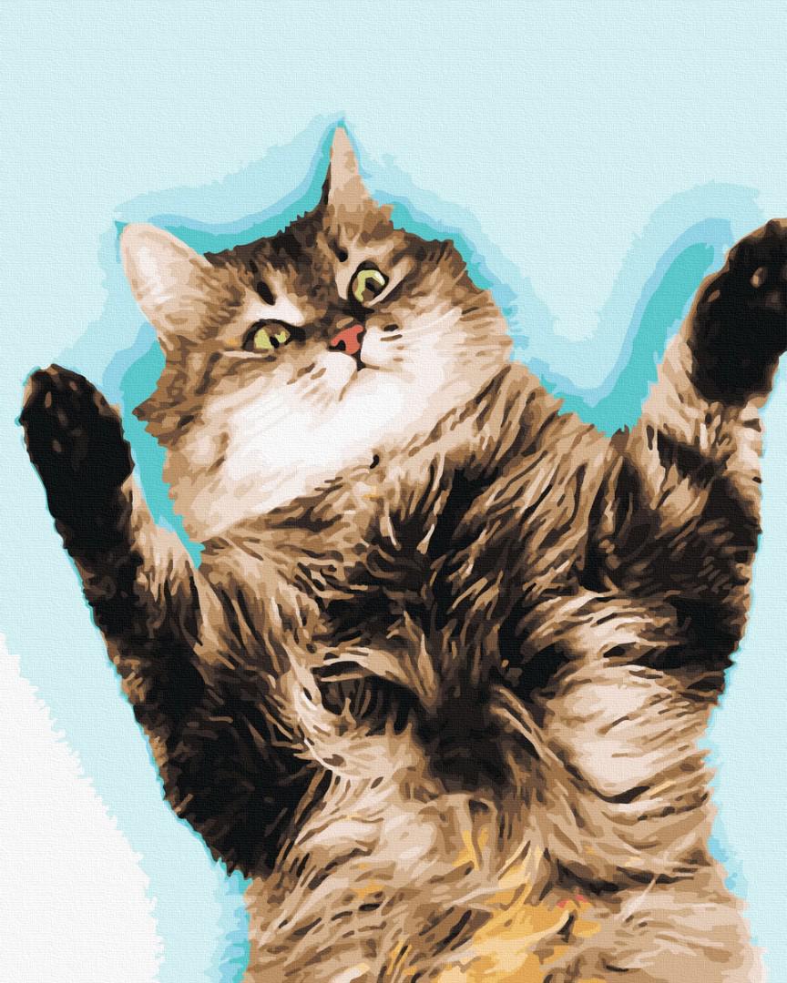 Картина по номерам Brushme Кошка ждет объятия 40x50 см (GX40037)
