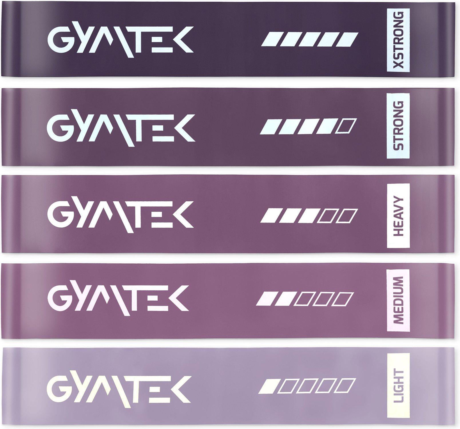 Набор резинок для фитнеса Gymtek 0,5-30 кг 5 шт. Фиолетовый (30381316)