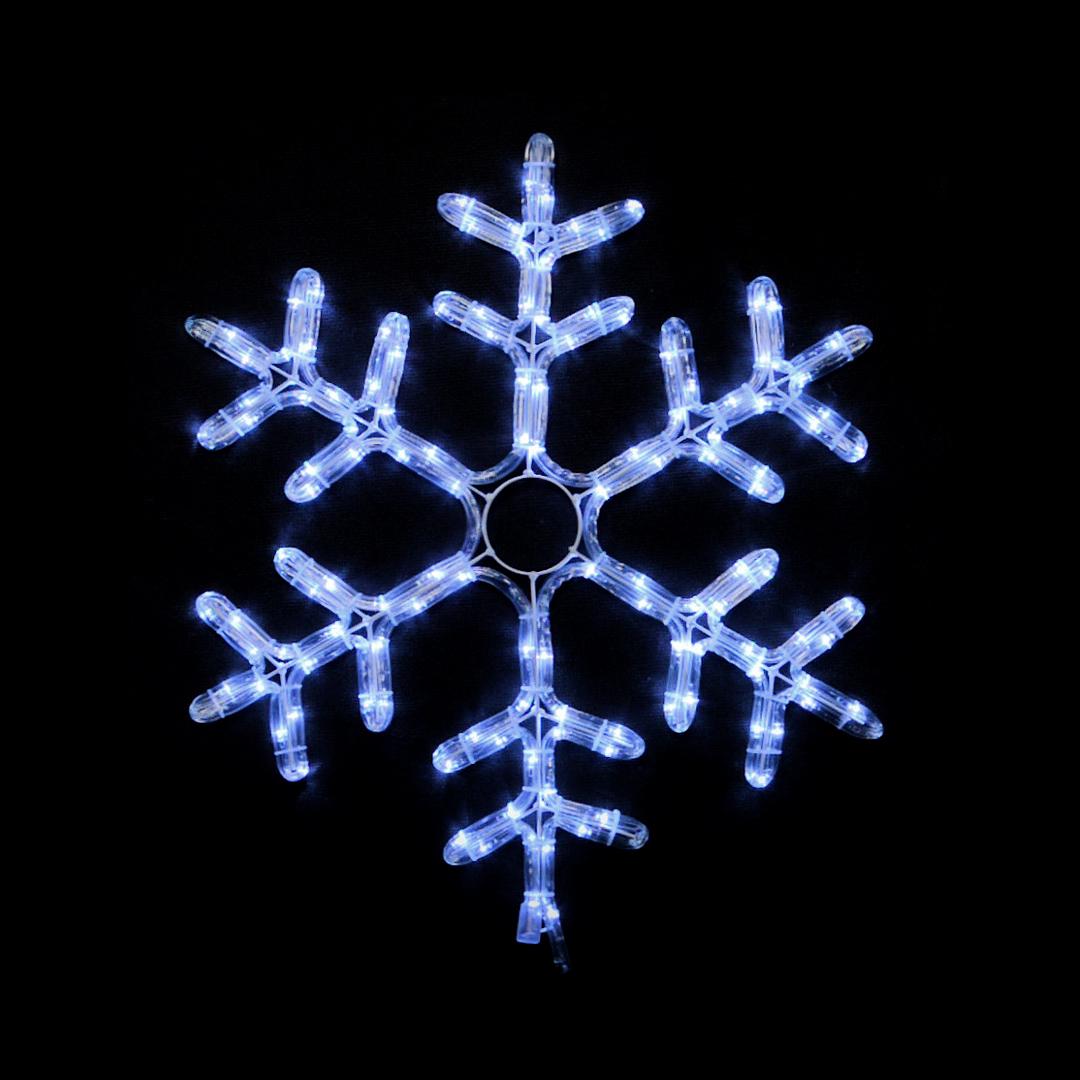 Гірлянда зовнішня Delux Motif Snowflake IP 44 EN flash 0,55 м Білий (90012963) - фото 1