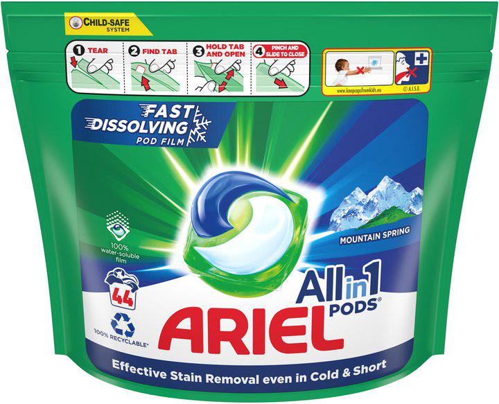Капсули для прання Ariel Pods All-in-1 Mountain Spring 44 шт. (13347111) Капсули для прання Ariel Pods All-in-1 Mountain Spring 44 шт. (13347111)