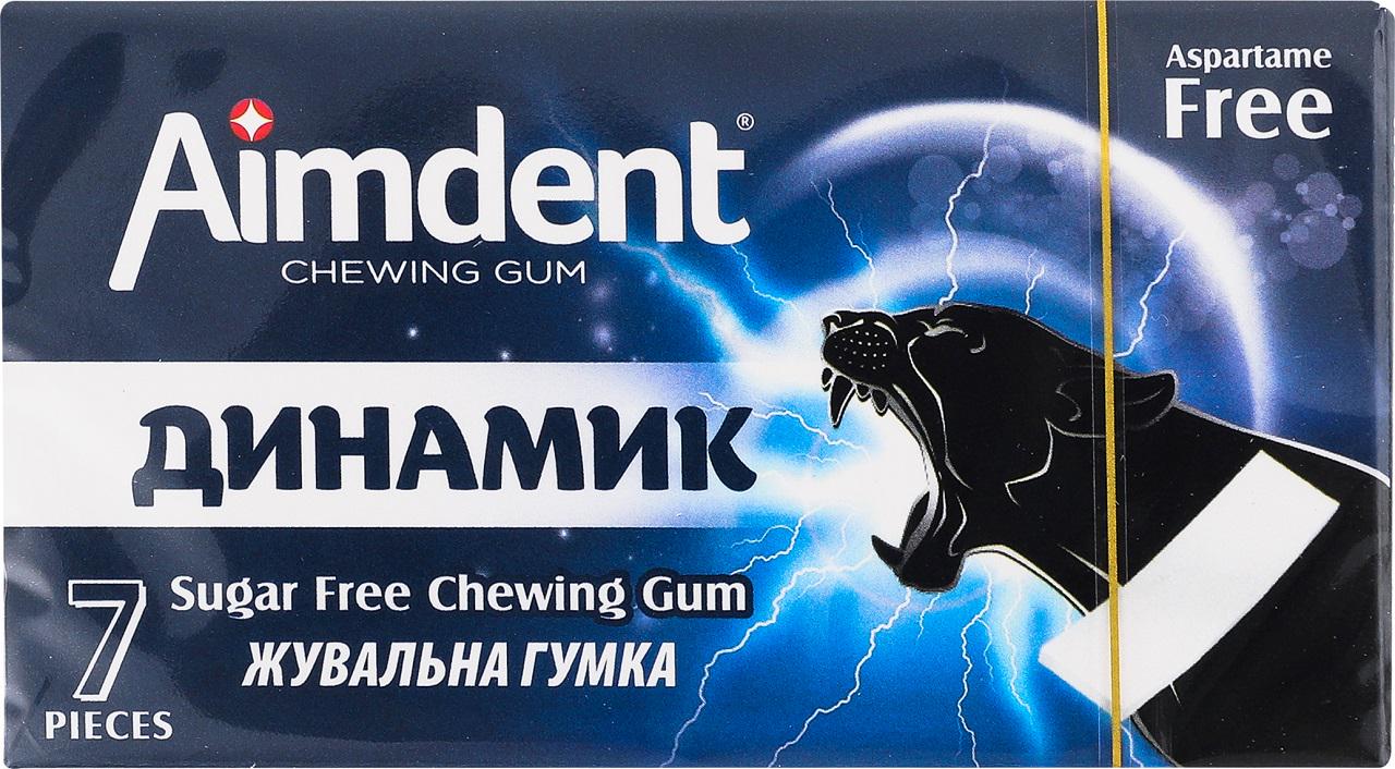 Жувальна гумка без цукру Аіmdent Динамік блок 24 шт.