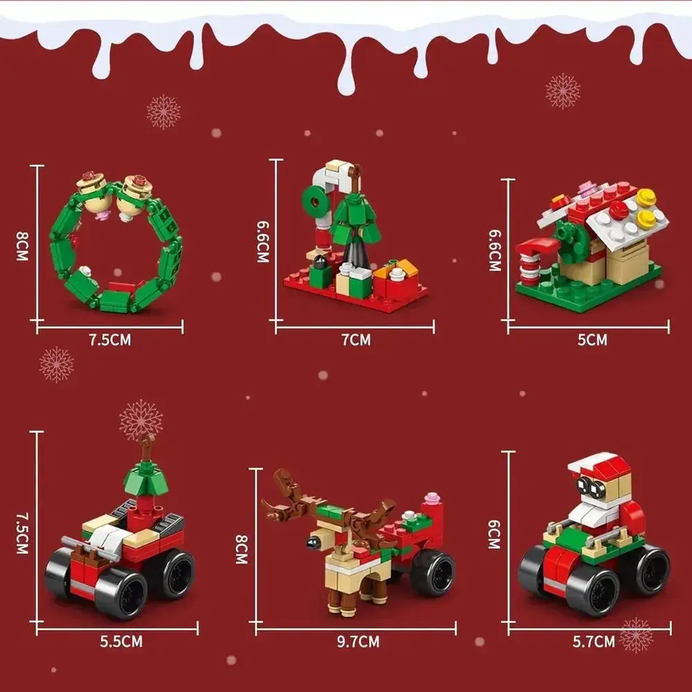 Детский игровой конструктор Новогодний Поезд 270 деталей (30230483) - фото 3 Детский игровой конструктор Новогодний Поезд 270 деталей (30230483) - фото 3