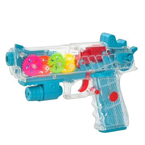 Пистолет музыкальный A-Toys с шестеренками Синий (1088)