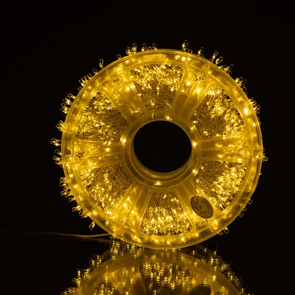 Гірлянда-нитка Роса хвойна лапа 1500 LED 50 м біла нитка Жовтий - фото 4 Гірлянда-нитка Роса хвойна лапа 1500 LED 50 м біла нитка Жовтий - фото 4