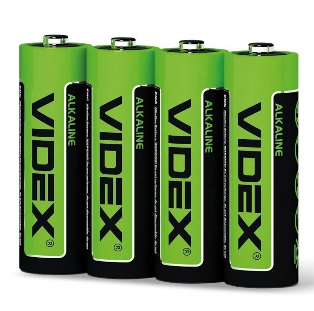 Батарейка алкалінова Videx LR6/AA запайка 4 шт. (20009960007399)