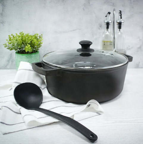 Кастрюля чугунная со стеклянной крышкой Brizoll 4 л - фото 11 Кастрюля чугунная со стеклянной крышкой Brizoll 4 л - фото 11