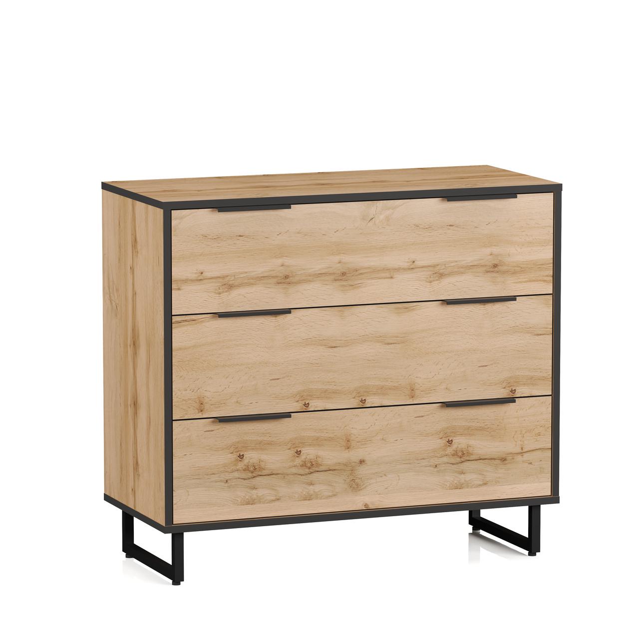 Комод с тремя ящиками на ножках Moreli F-008 Аппалачи (F-008-appalachi)