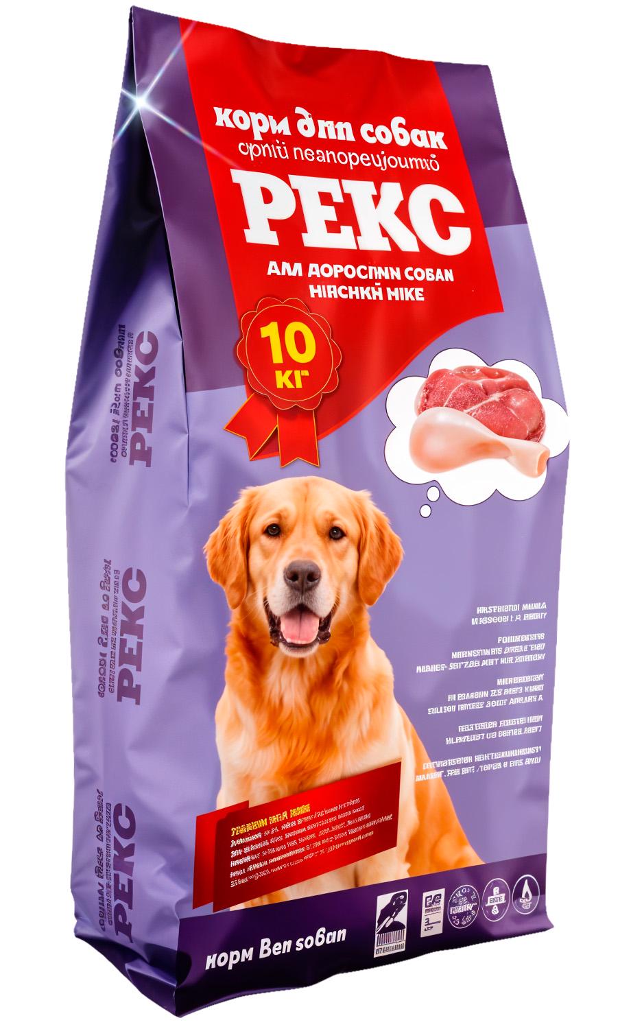 Сухой корм для взрослых собак MIX Рекс 10 кг (554172414)