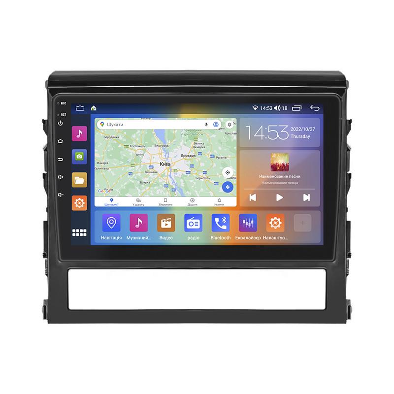 Автомагнітола Lesko Toyota Land Cruiser 200 Series Рестайлин 2 2015 IPS 9" 2/32Gb CarPlay 4G Wi-Fi GPS