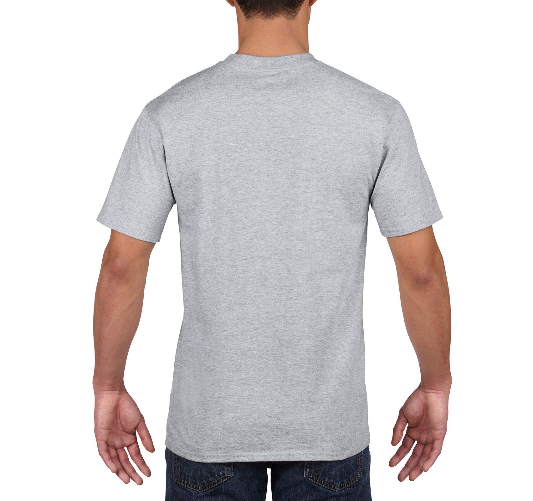 Футболка Gildan Premium Cotton мужская/однотонная/хлопковая S Серый (4100-CG-7C-S) - фото 2 Футболка Gildan Premium Cotton мужская/однотонная/хлопковая S Серый (4100-CG-7C-S) - фото 2