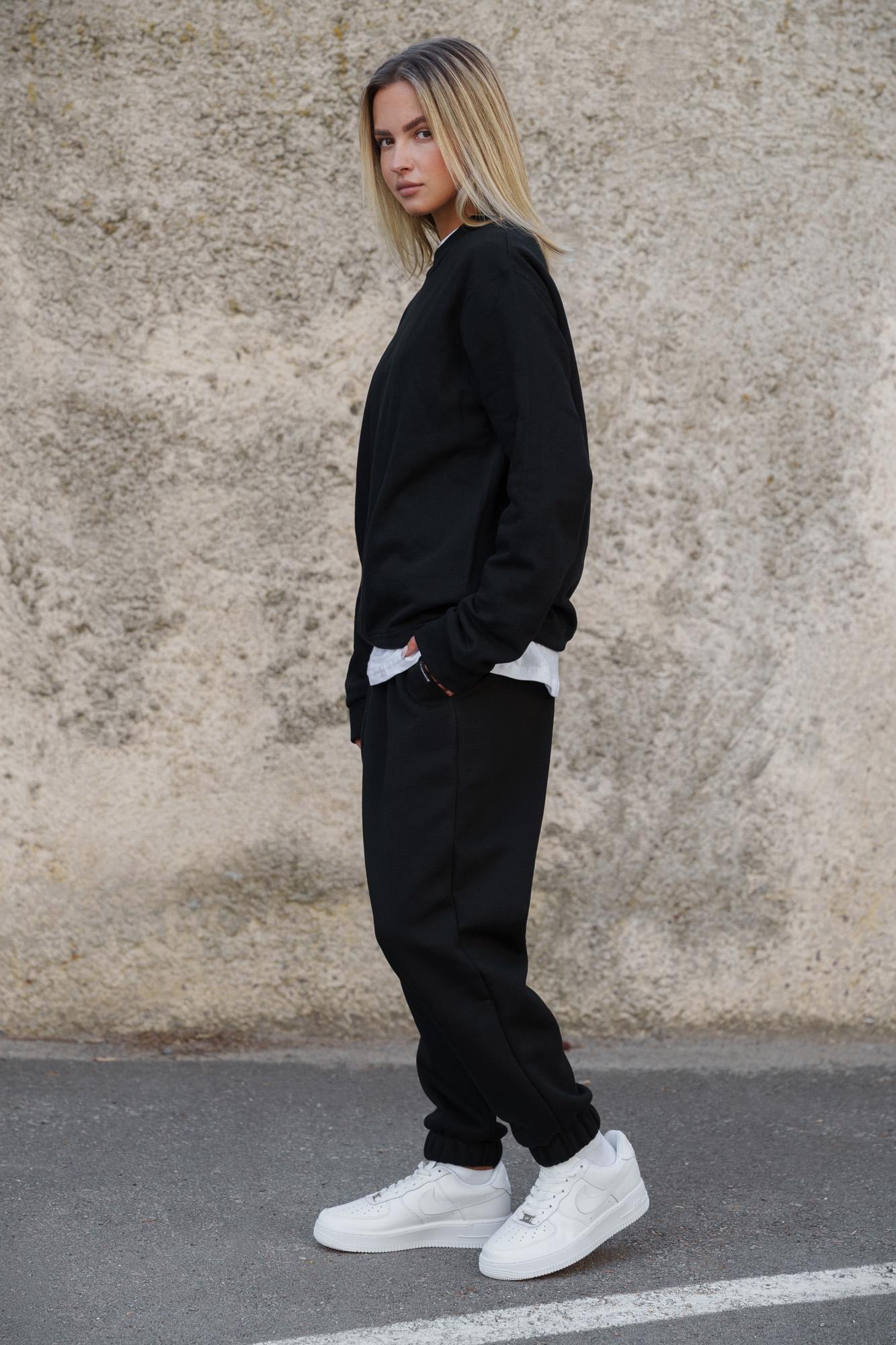 Свитшот на флисе Without Solo утепленный оверсайз S/M Black (S/M8055467) - фото 9 Свитшот на флисе Without Solo утепленный оверсайз S/M Black (S/M8055467) - фото 9