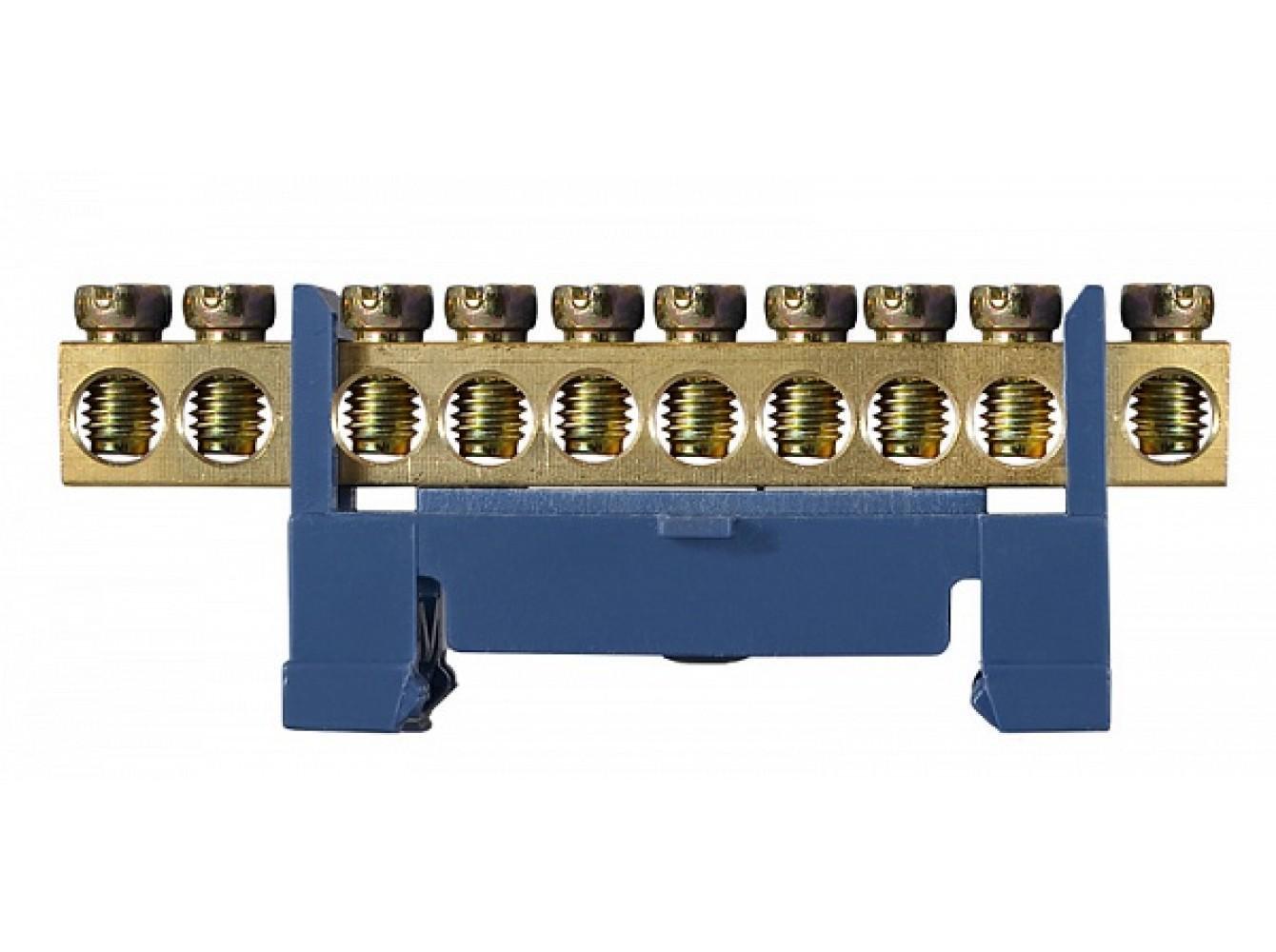 Шина нулевая АСКО-УКРЕМ на Din-рейку BC-510 6х9 10 отверстий (28679176)