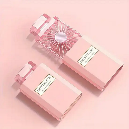 Вентилятор ручной аккумуляторный в форме духов Crystal Fan PCXS-XFS USB