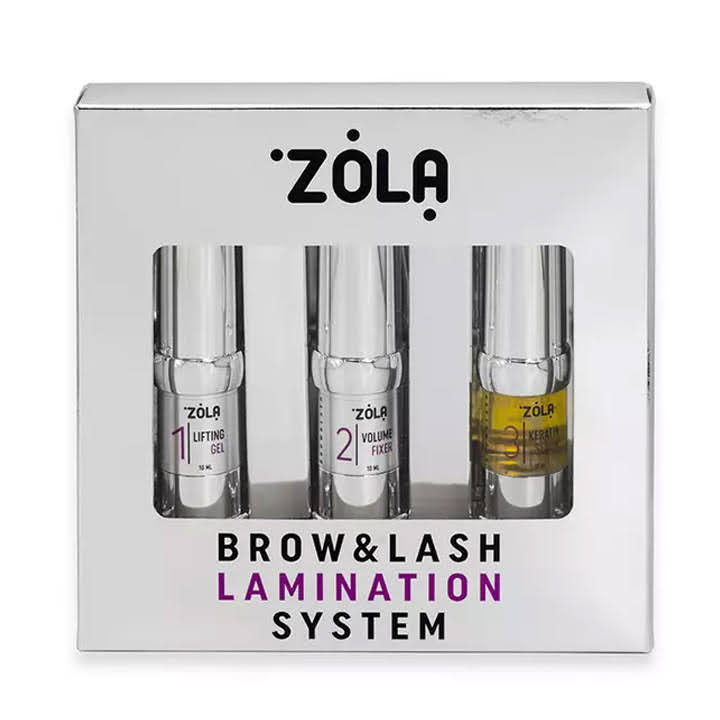 Набор средств Zola Brow&Lash Lamination System для ламинирования бровей и ресниц